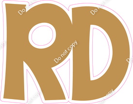 KG 18" Individuals - Flat Gold RD