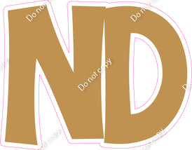 KG 18" Individuals - Flat Gold ND