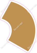 KG 18" Individuals - Flat Gold Apostrophe