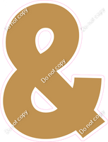 KG 18" Individuals - Flat Gold &