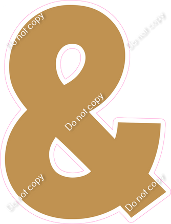 KG 18" Individuals - Flat Gold &