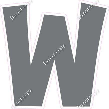 KG 18" Individuals - Flat Grey W