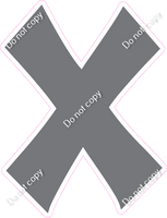 KG 18" Individuals - Flat Grey X