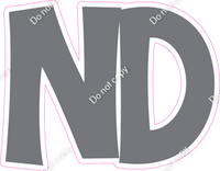 KG 18" Individuals - Flat Grey ND