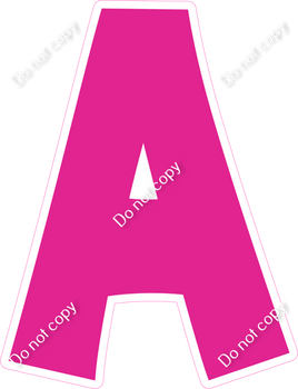 KG 18" Individuals - Flat Hot Pink A