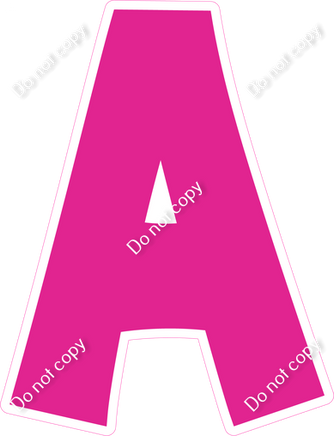 KG 18" Individuals - Flat Hot Pink A