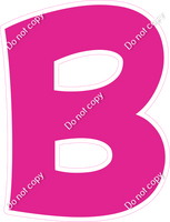 KG 18" Individuals - Flat Hot Pink B