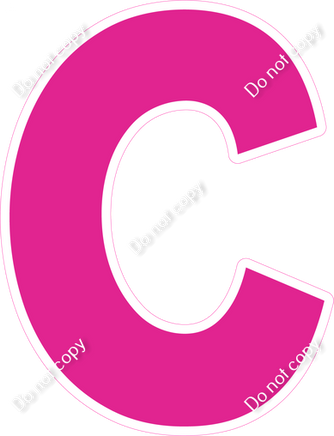 KG 18" Individuals - Flat Hot Pink C