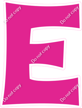 KG 18" Individuals - Flat Hot Pink E