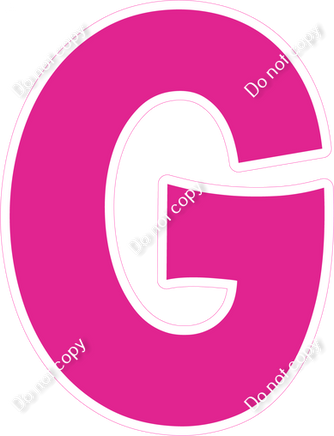 KG 18" Individuals - Flat Hot Pink G