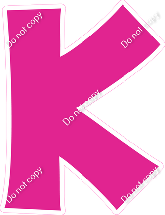 KG 18" Individuals - Flat Hot Pink K