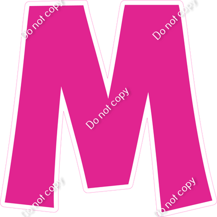 KG 18" Individuals - Flat Hot Pink M