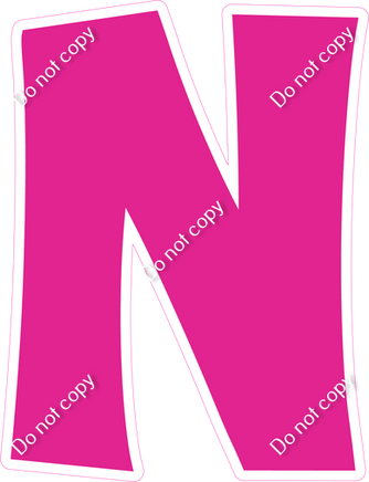 KG 18" Individuals - Flat Hot Pink N