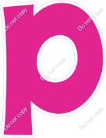 KG 18" Individuals - Flat Hot Pink P