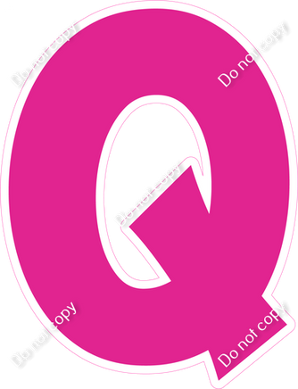 KG 18" Individuals - Flat Hot Pink Q