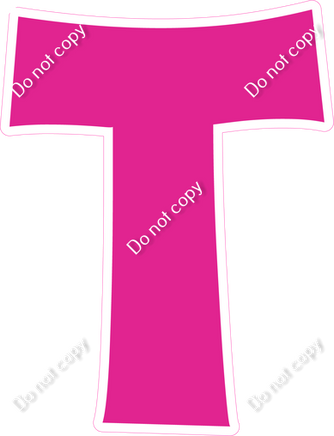 KG 18" Individuals - Flat Hot Pink T