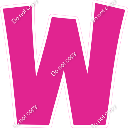 KG 18" Individuals - Flat Hot Pink W