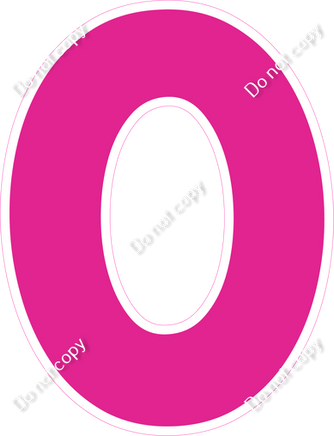 KG 18" Individuals - Flat Hot Pink