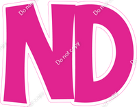 KG 18" Individuals - Flat Hot Pink ND