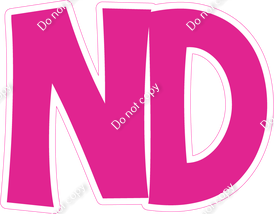 KG 18" Individuals - Flat Hot Pink ND