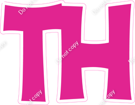 KG 18" Individuals - Flat Hot Pink TH
