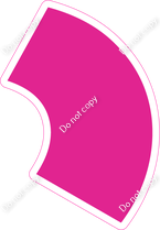 KG 18" Individuals - Flat Hot Pink Apostrophe