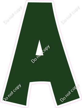 KG 18" Individuals - Flat Hunter Green A