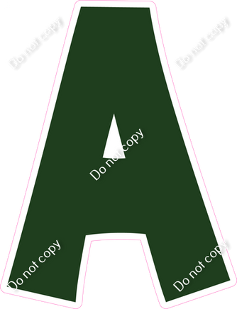 KG 18" Individuals - Flat Hunter Green A