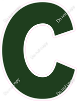 KG 18" Individuals - Flat Hunter Green C