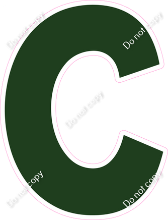 KG 18" Individuals - Flat Hunter Green C