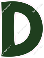 KG 18" Individuals - Flat Hunter Green D