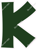 KG 18" Individuals - Flat Hunter Green K