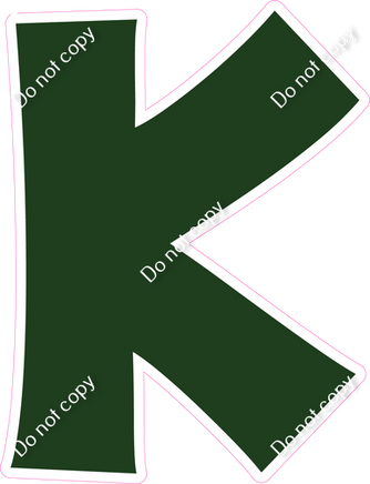 KG 18" Individuals - Flat Hunter Green K