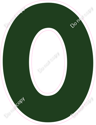 KG 18" Individuals - Flat Hunter Green O