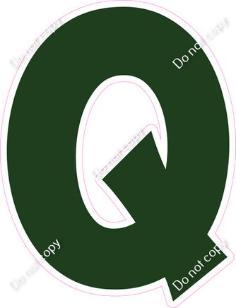 KG 18" Individuals - Flat Hunter Green Q