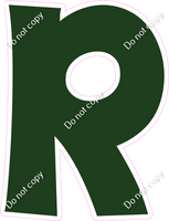 KG 18" Individuals - Flat Hunter Green R