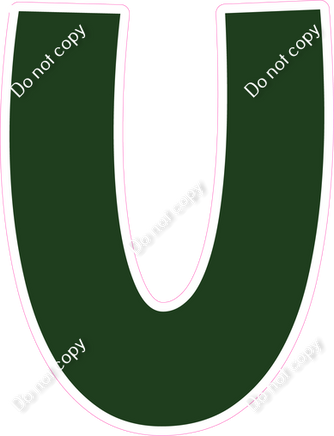 KG 18" Individuals - Flat Hunter Green U