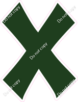 KG 18" Individuals - Flat Hunter Green X