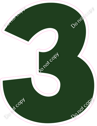 KG 18" Individuals - Flat Hunter Green 3