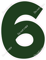 KG 18" Individuals - Flat Hunter Green 6