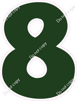 KG 18" Individuals - Flat Hunter Green 8