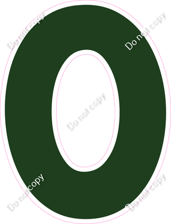 KG 18" Individuals - Flat Hunter Green