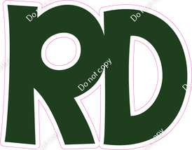 KG 18" Individuals - Flat Hunter Green RD