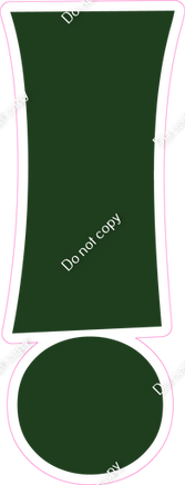 KG 18" Individuals - Flat Hunter Green !