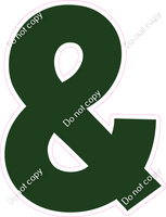 KG 18" Individuals - Flat Hunter Green &