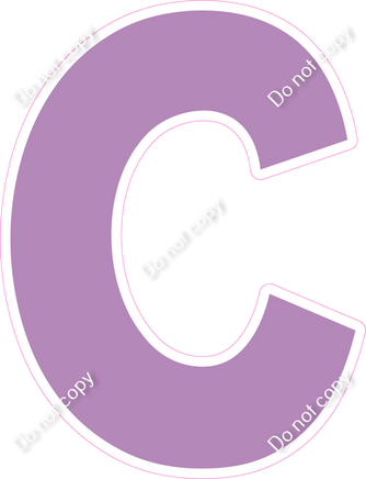 KG 18" Individuals - Flat Lavender C