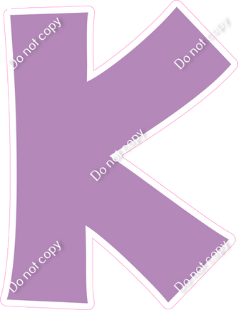 KG 18" Individuals - Flat Lavender K