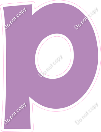 KG 18" Individuals - Flat Lavender P