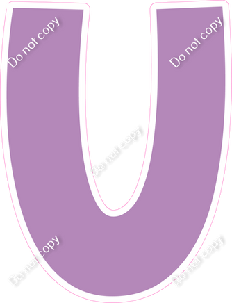 KG 18" Individuals - Flat Lavender U