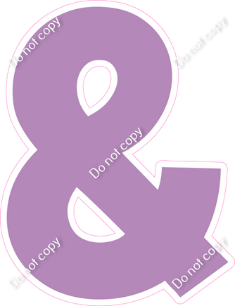 KG 18" Individuals - Flat Lavender &